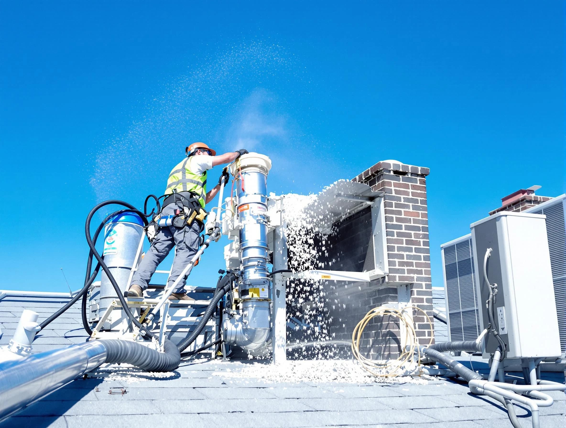 Expert roof dryer vent cleaning by Spencer Dryer Vent Cleaning in Spencer