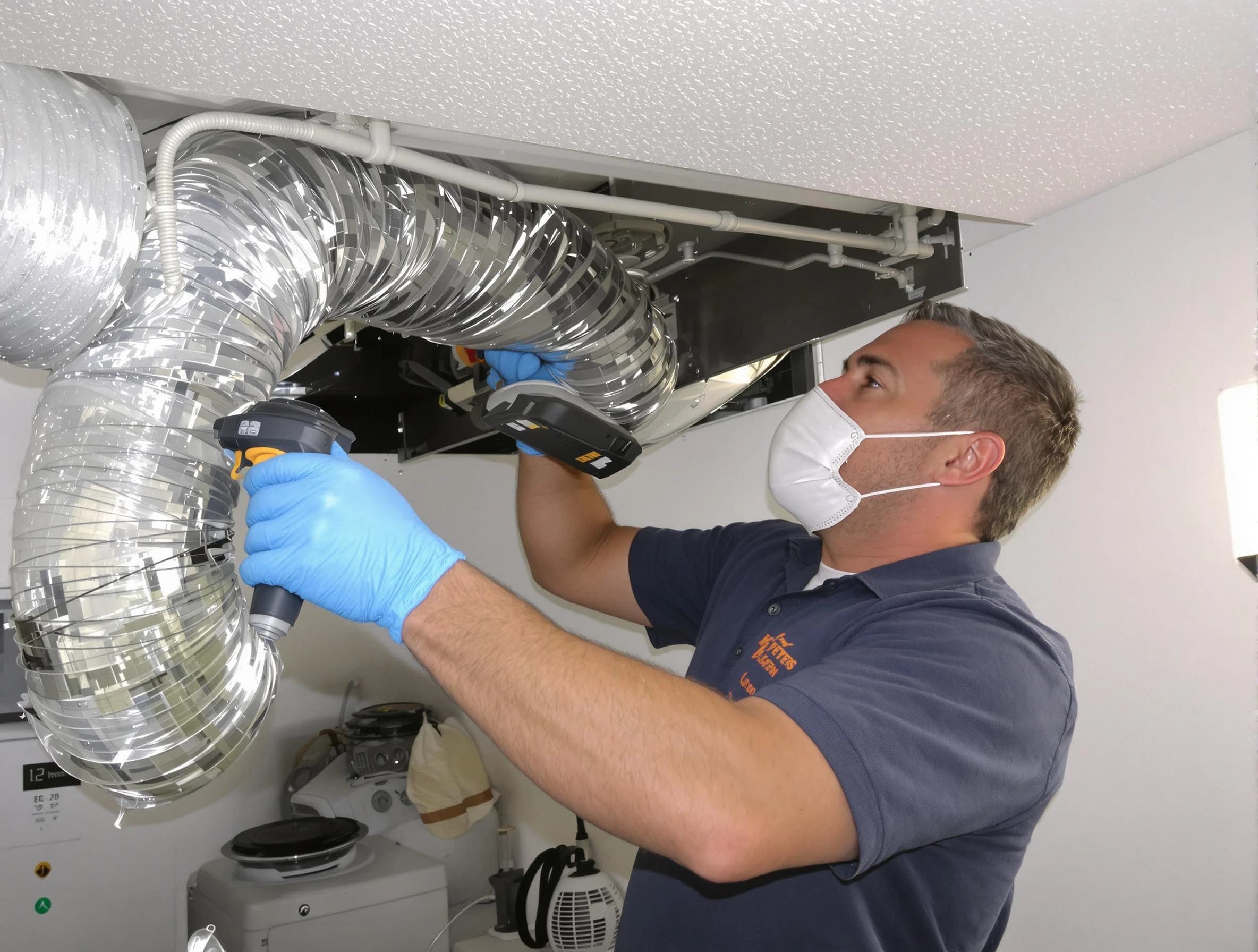 Spencer Dryer Vent Cleaning professional performing thorough residential dryer vent cleaning in Spencer