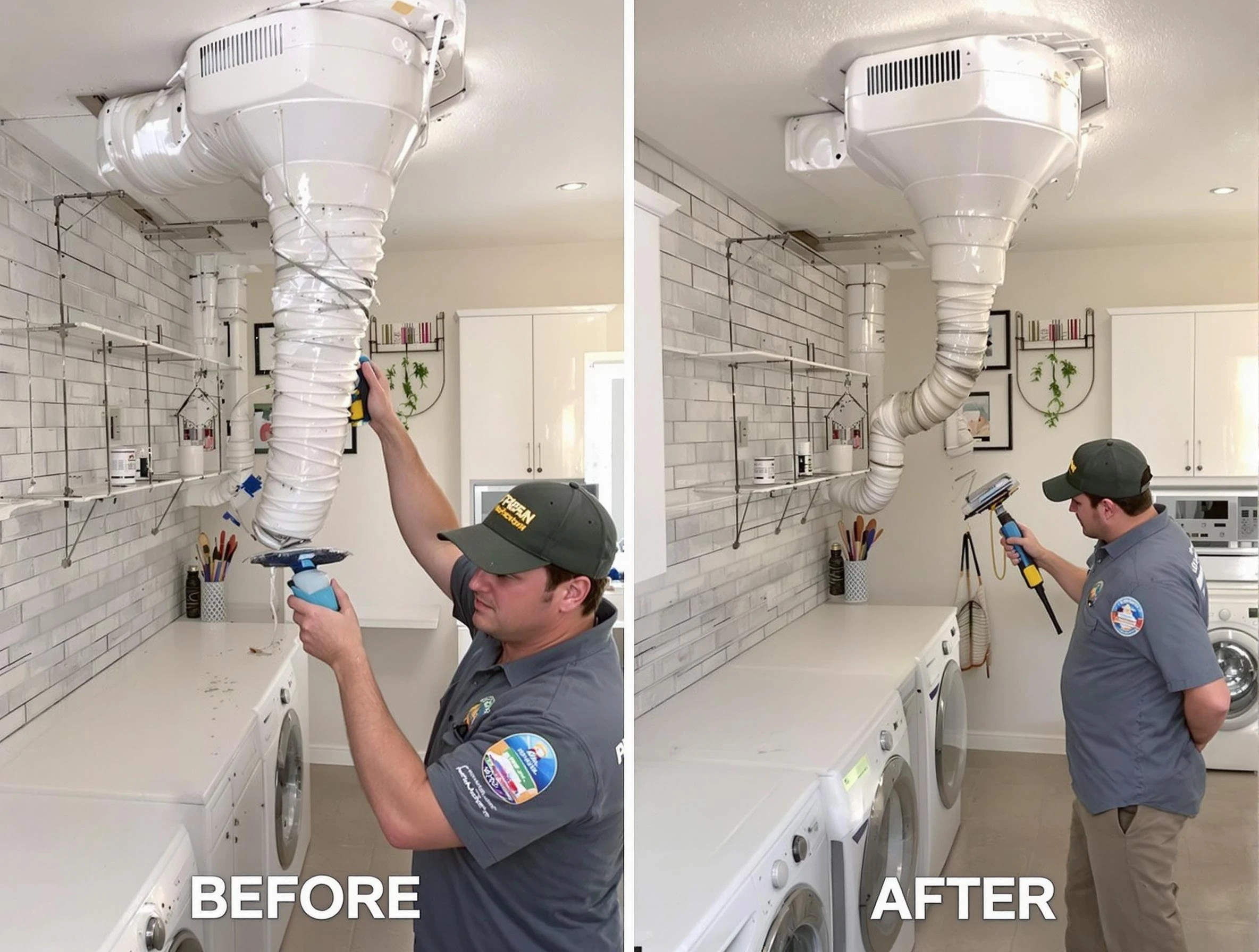 Professional dryer exhaust vent cleaning by Spencer Dryer Vent Cleaning in Spencer
