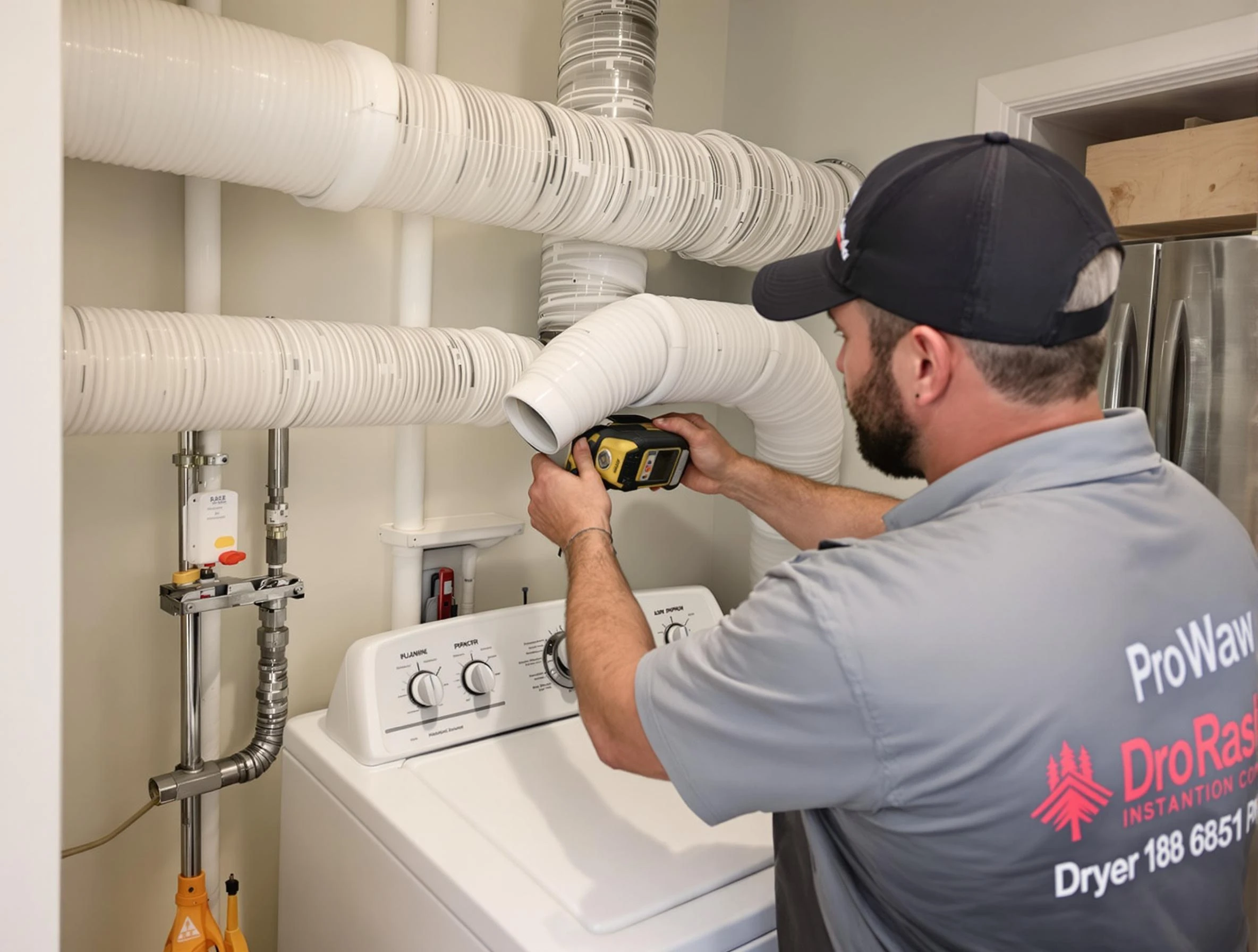 Professional dryer vent hose installation by Spencer Dryer Vent Cleaning in Spencer